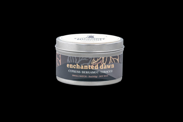 Enchanted Dawn Candle - Cypress, Bergamot, Tobacco Scent