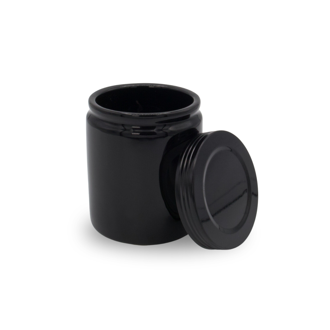 Farmhouse Ceramic - Black w/ Lid (7oz.)