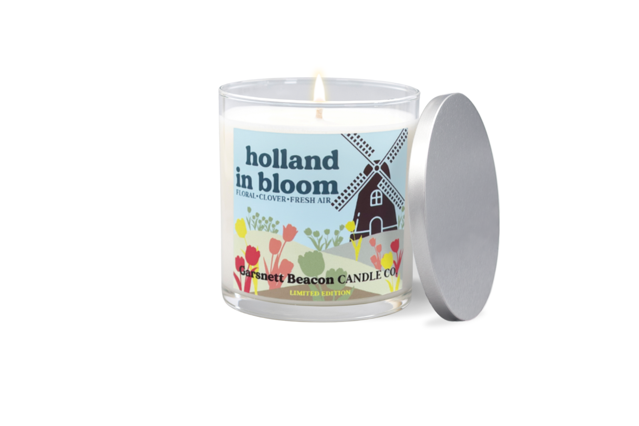 Holland In Bloom Tulip Time Holland Michigan Candle - Tulip, Floral, Ozone Scent