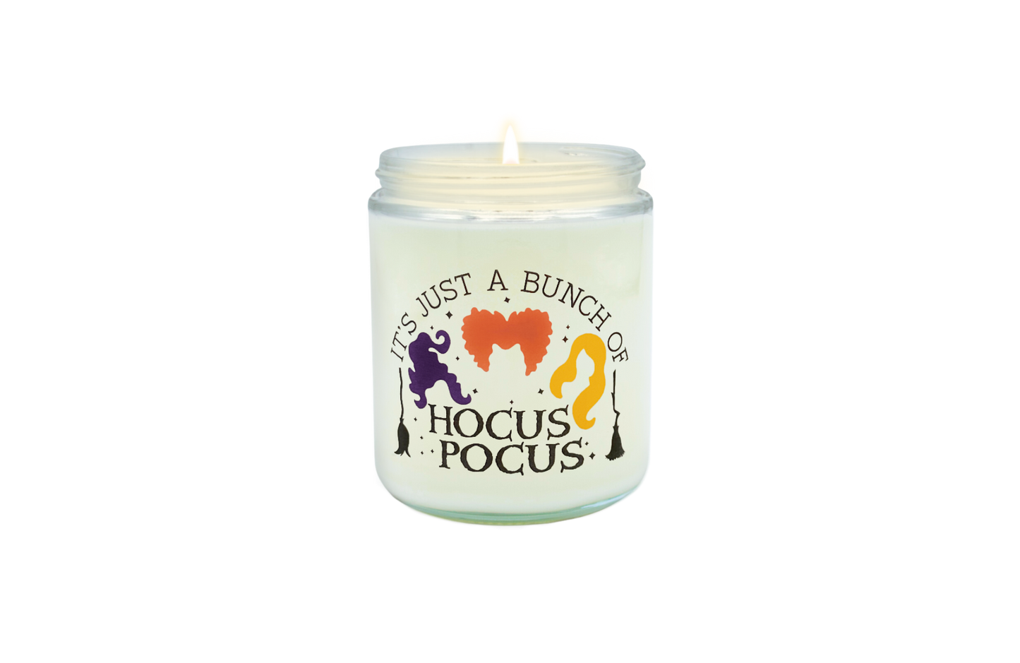 Hocus Pocus inspired Glass Candle