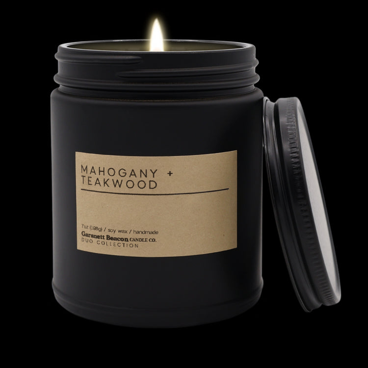 Mahogany + Teakwood Luxury Scented Candle 