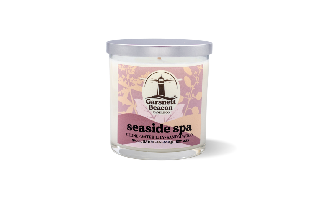 Seaside Spa Candle - Ozone, Water Lily, Sandalwood Scent