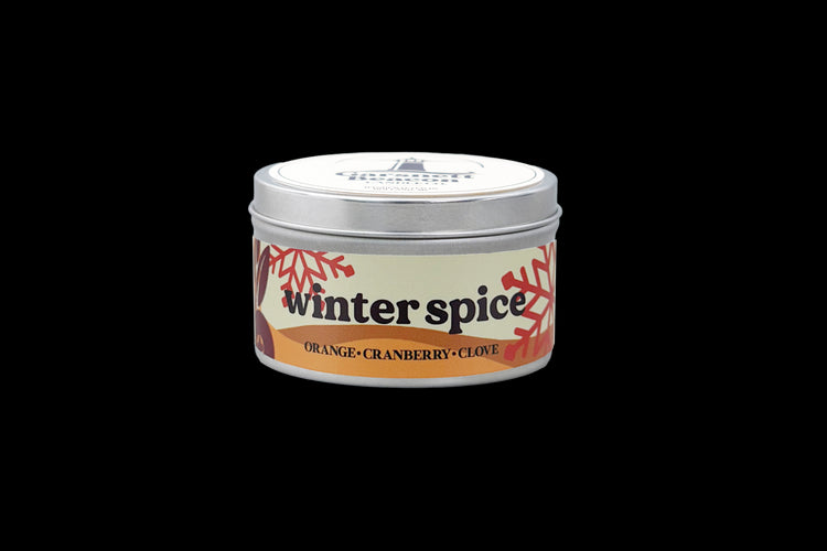 Winter Spice Candle - Orange, Cranberry, Clove Scent