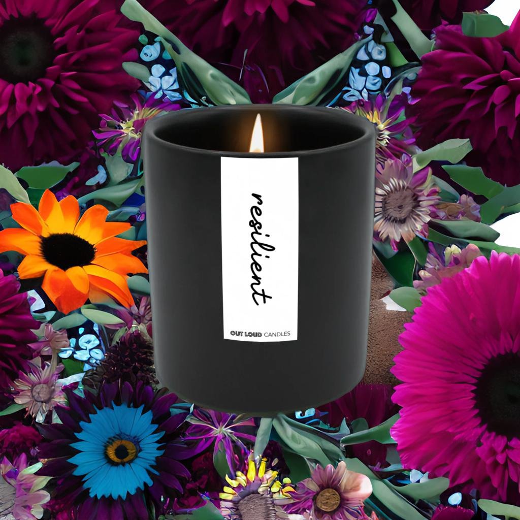 Resilient Glass Candle