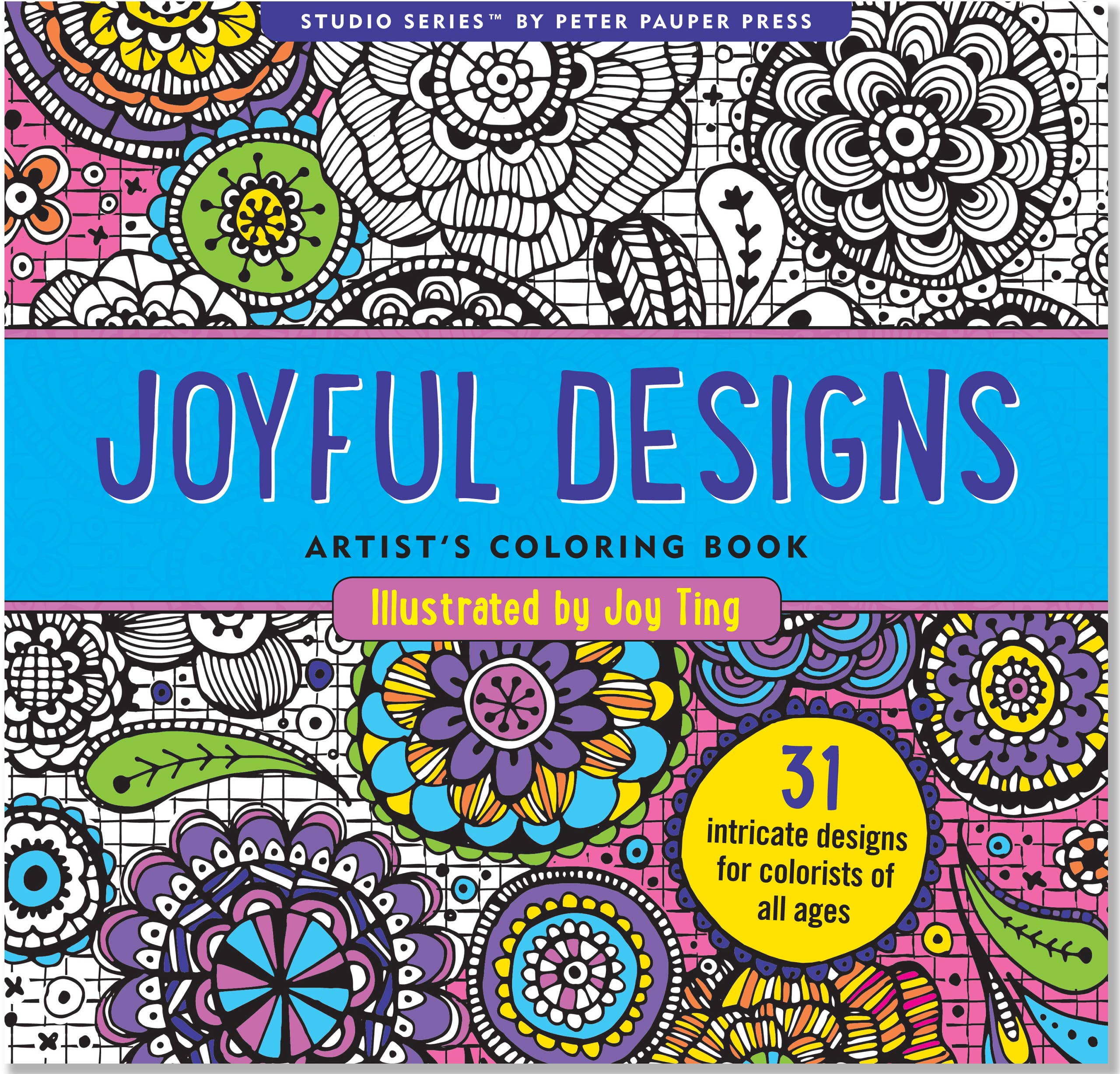 Peaceful Paisleys Adult Coloring Book