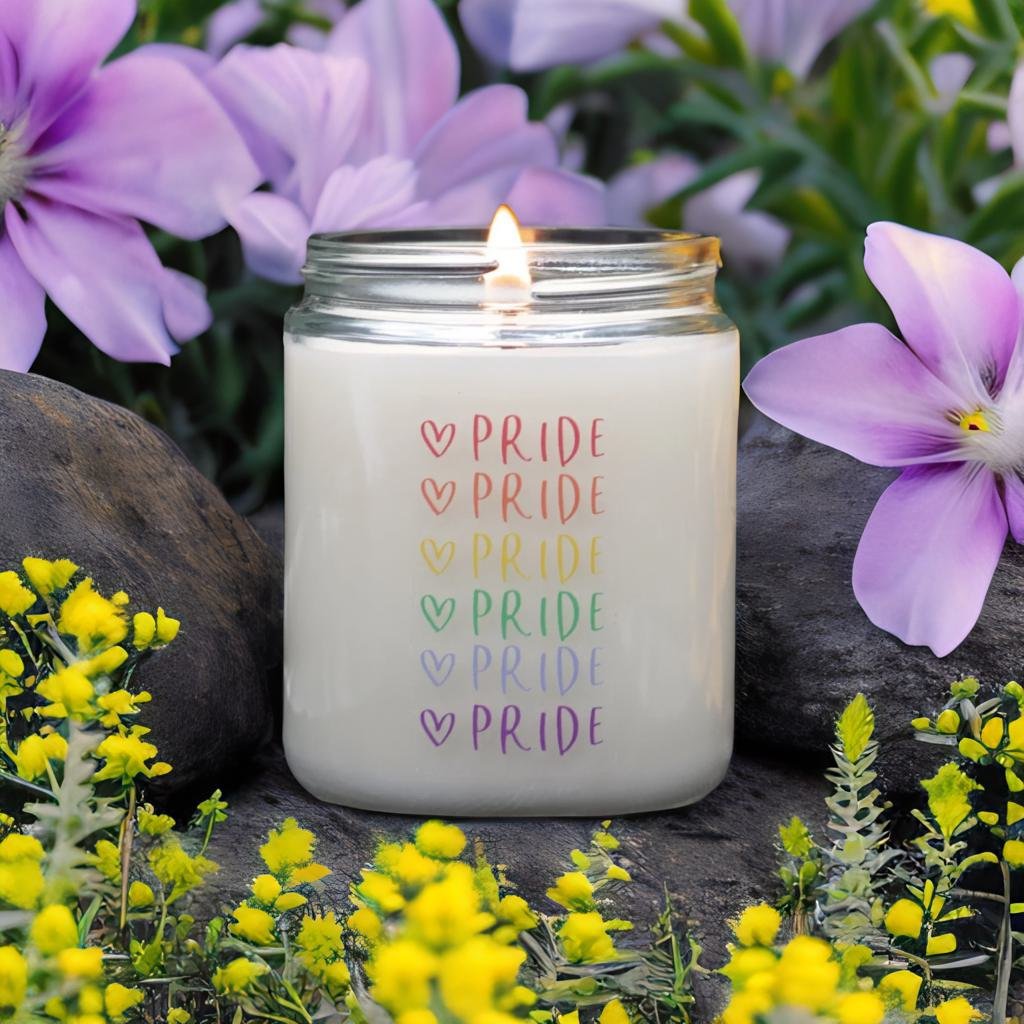 Pride - Script with Heart - Scented Candle