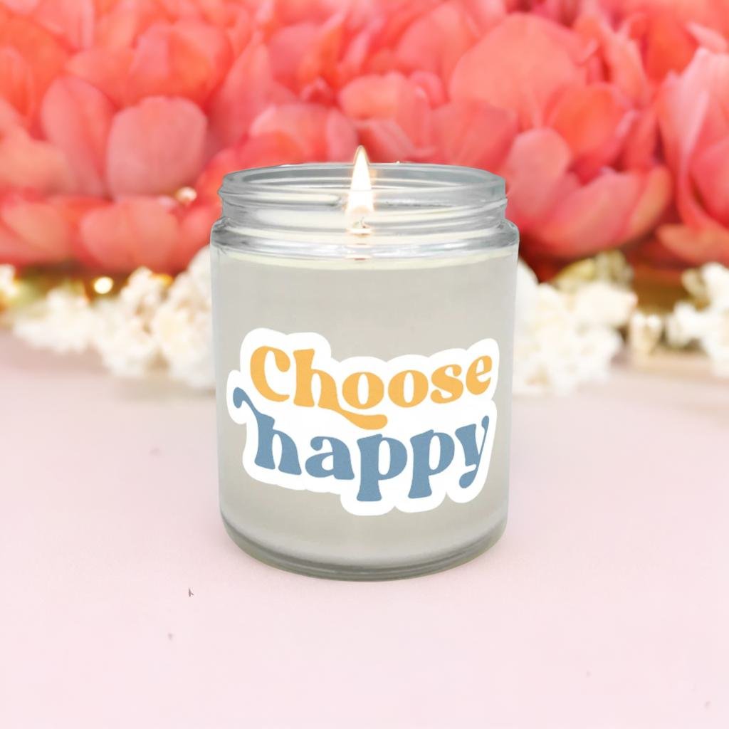 Choose Happy Candle