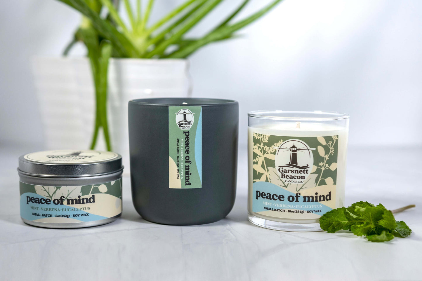 Peace of Mind Glass Candle