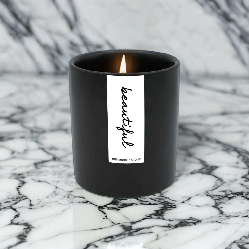 Beautiful Glass Candle