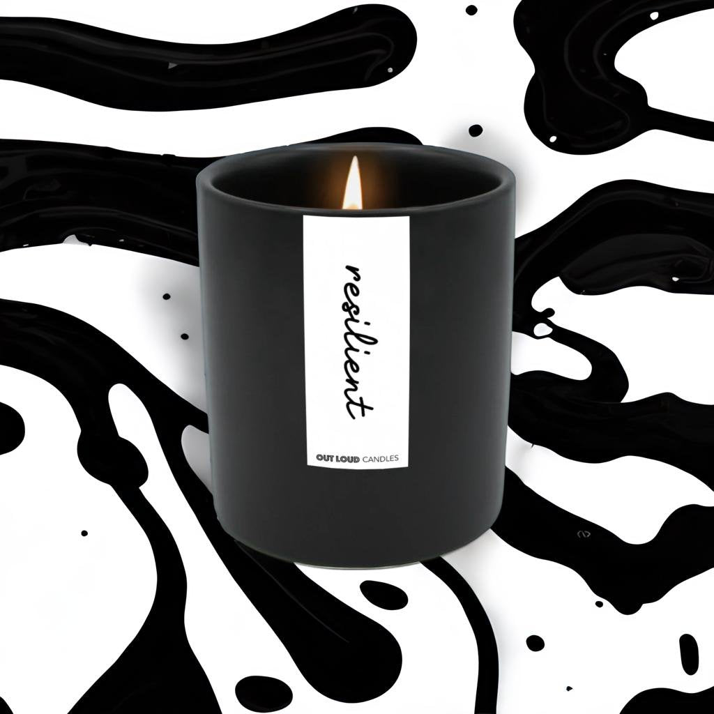 Resilient Glass Candle