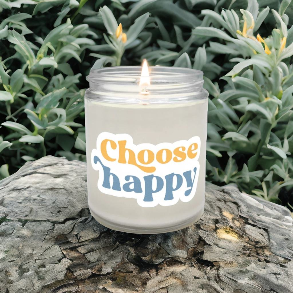 Choose Happy Candle