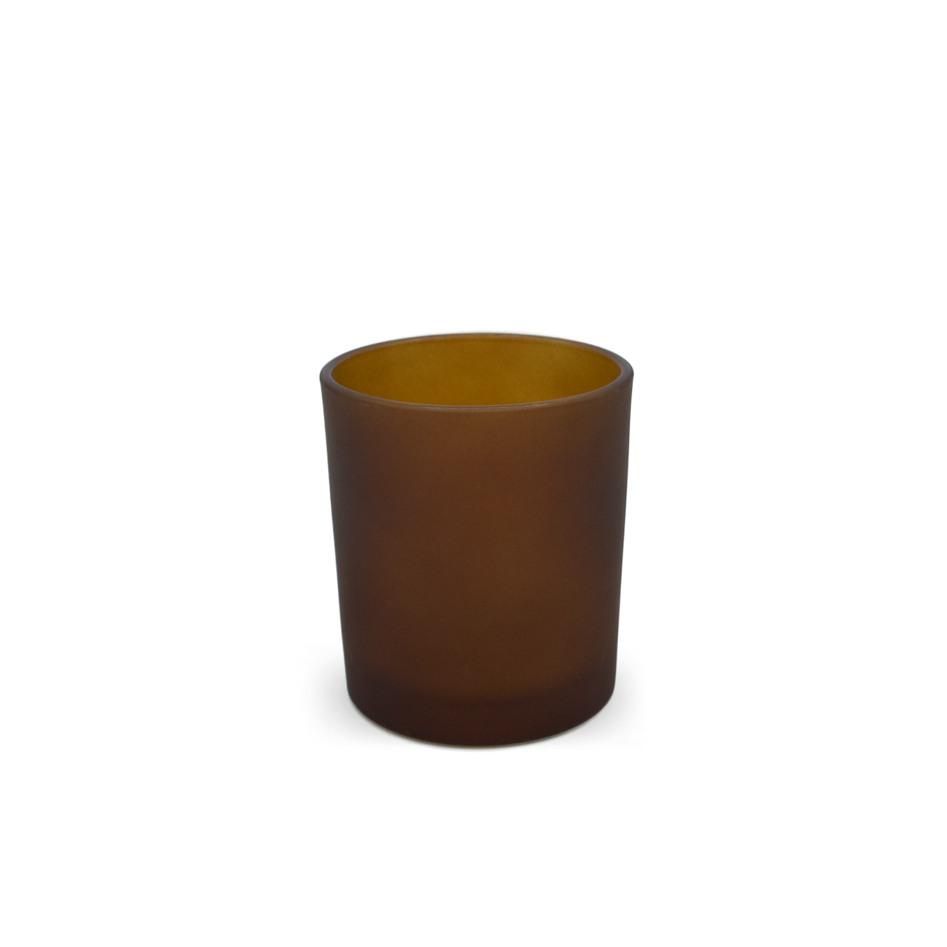 Frosted Glass - Amber w/ Lid (7oz.)