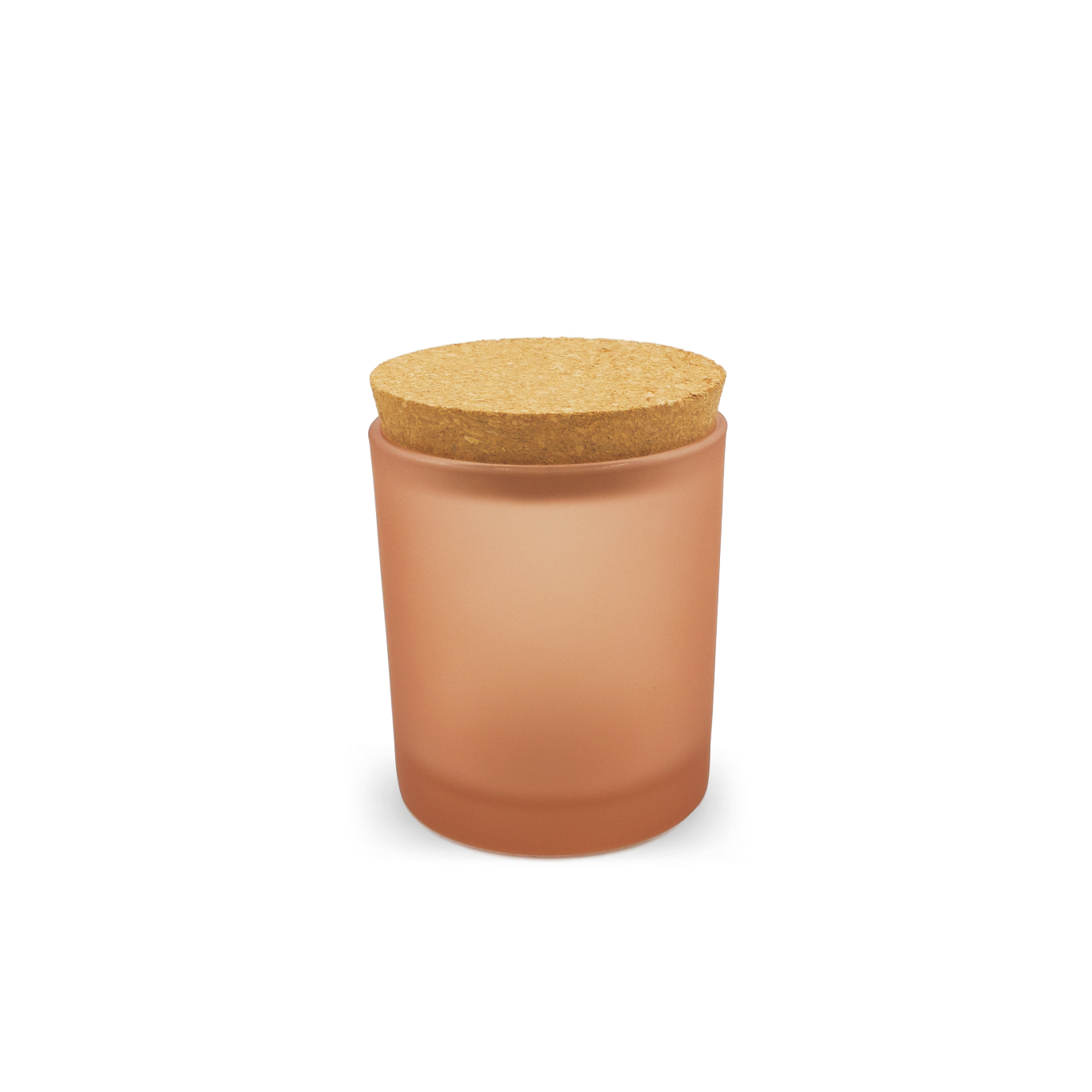 Frosted Glass - Blush w/ Lid (7oz.)