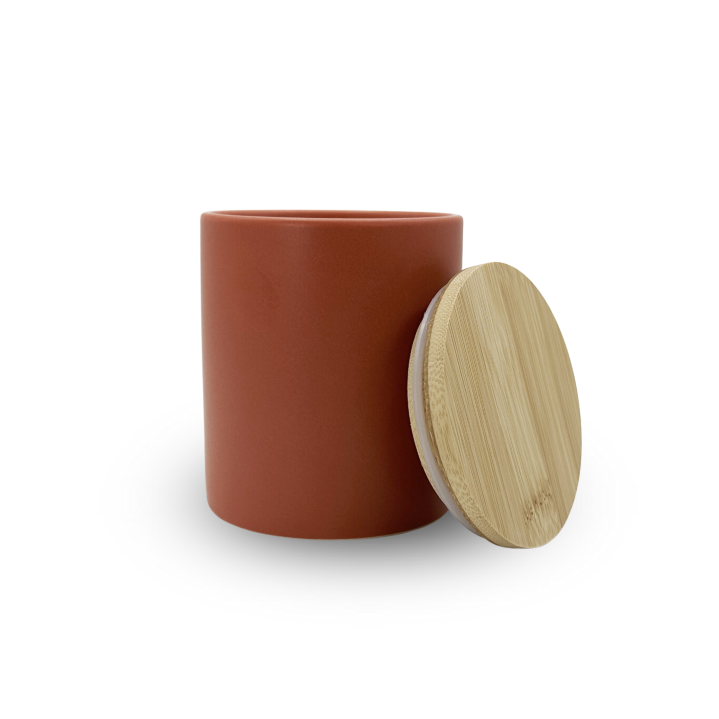 Modern Ceramic w/ Lid - Burnt Sienna (12oz)