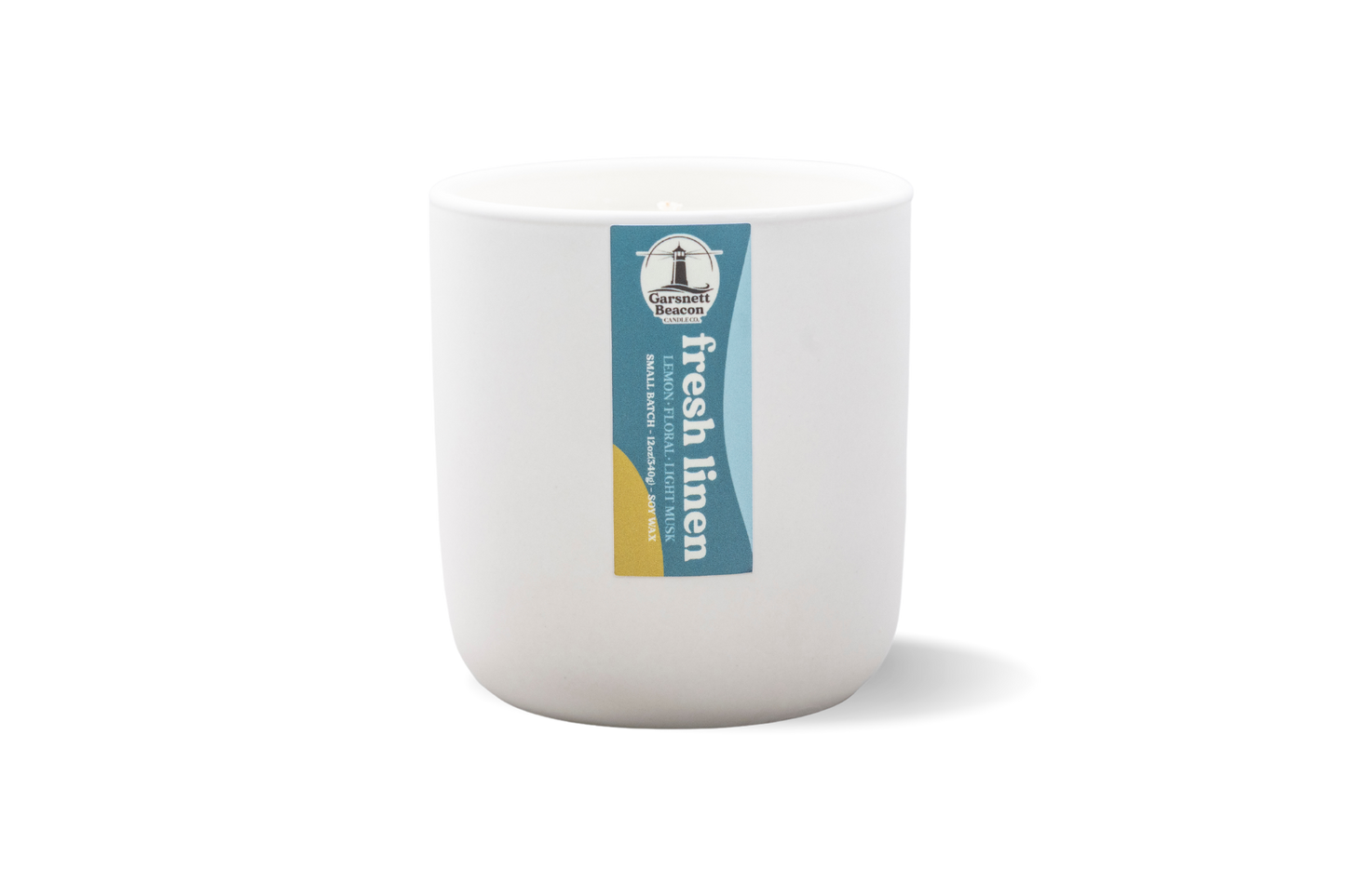 Fresh Linen™ Ceramic Candle