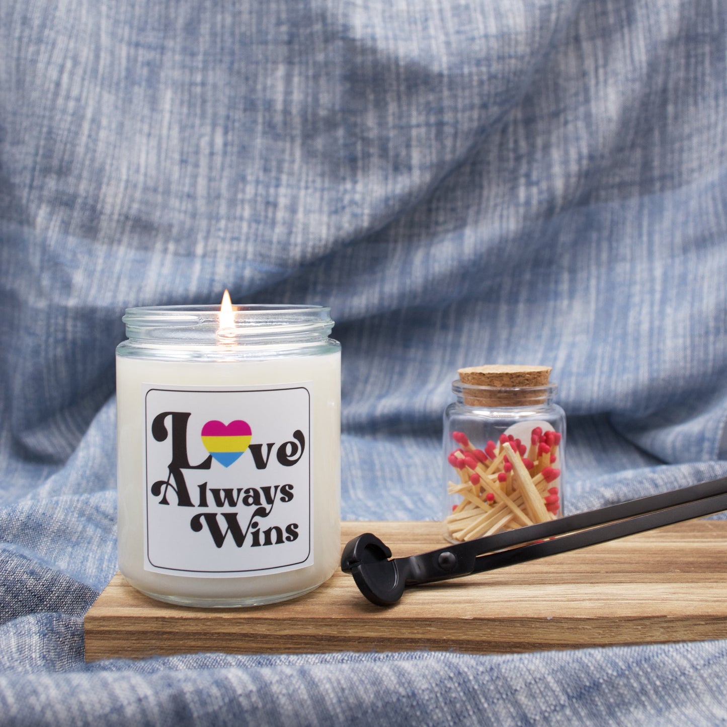 Love Always Wins - Pansexual - Scented Candle
