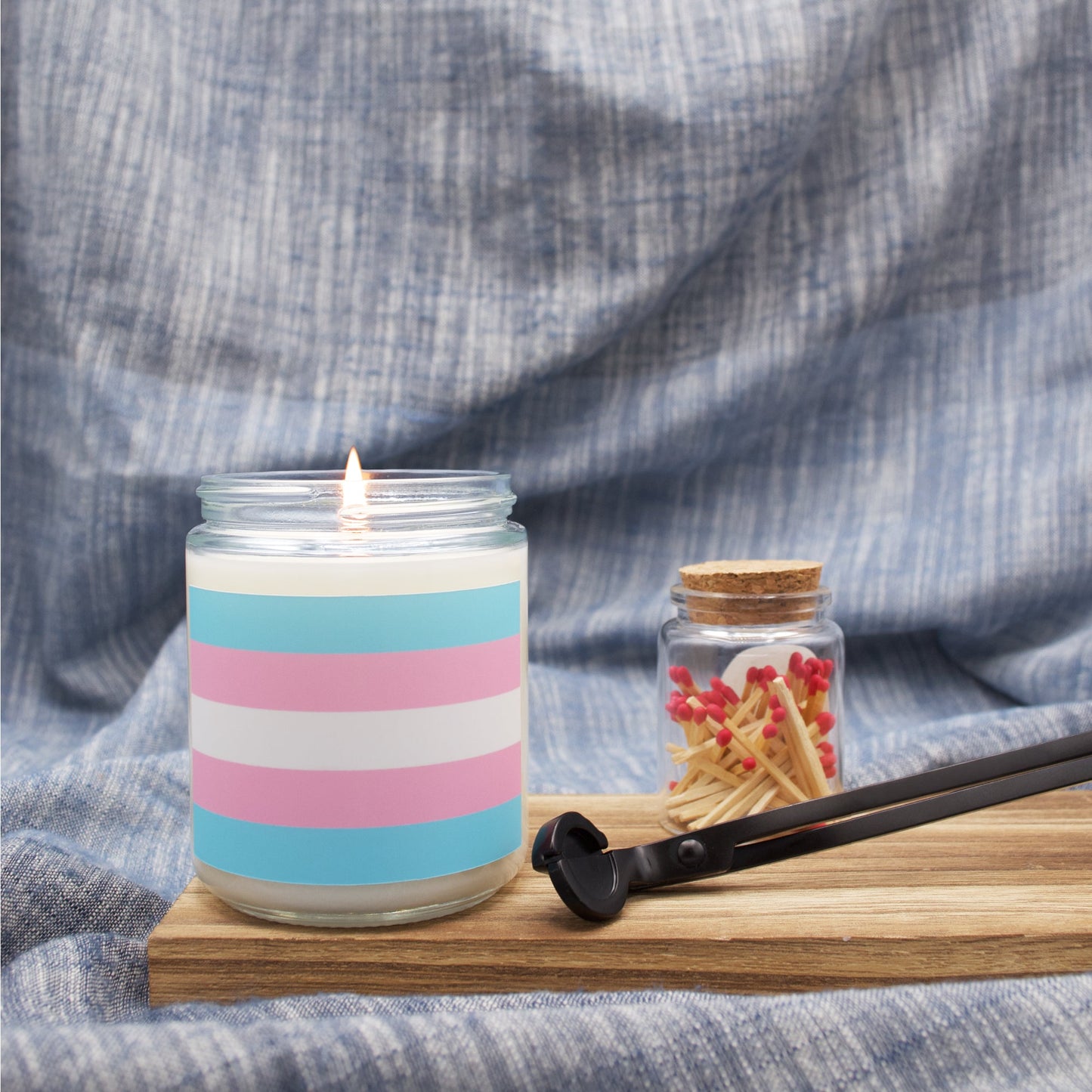 Transgender Pride Flag - Scented Candle