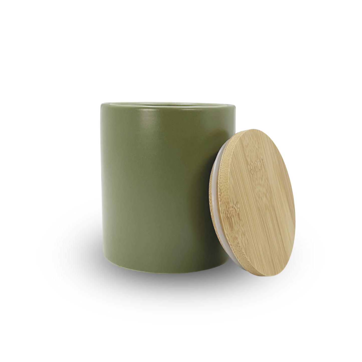 Modern Ceramic w/ Lid - Sage (12oz)