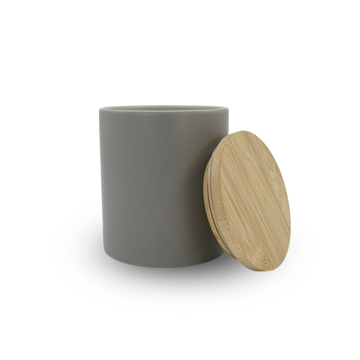Modern Ceramic w/ Lid - Stone (12oz)