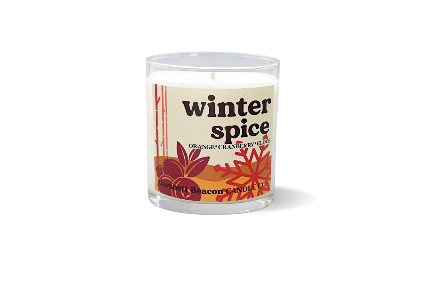 Winter Spice Glass Candle