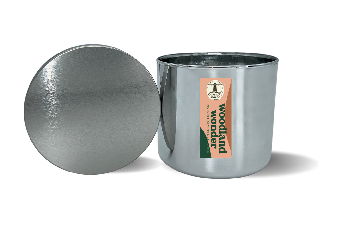 Woodland Wonder Silver Wooden Wick Candle