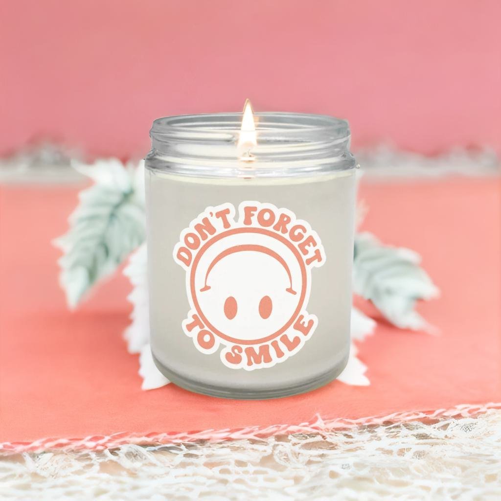 Don't Forget To Smile Candle