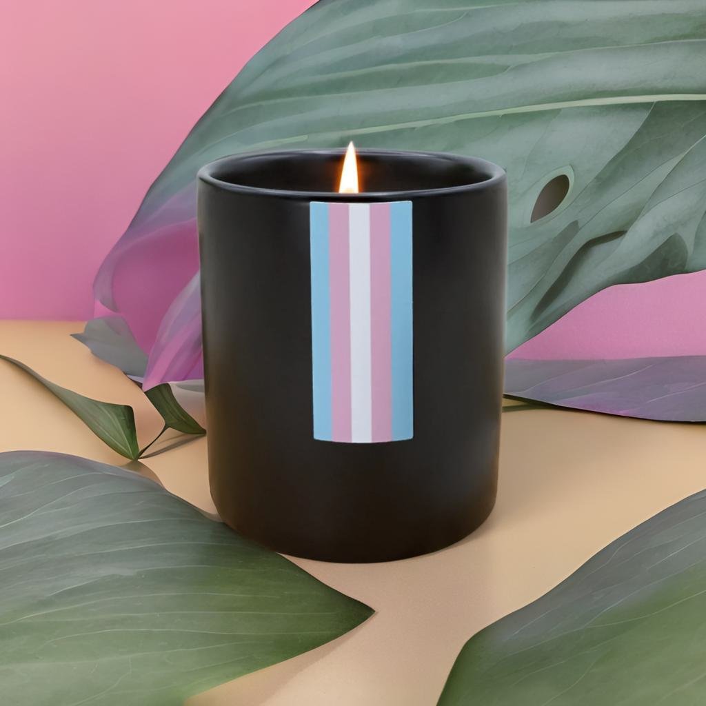 Transgender Pride Flag - Large candle