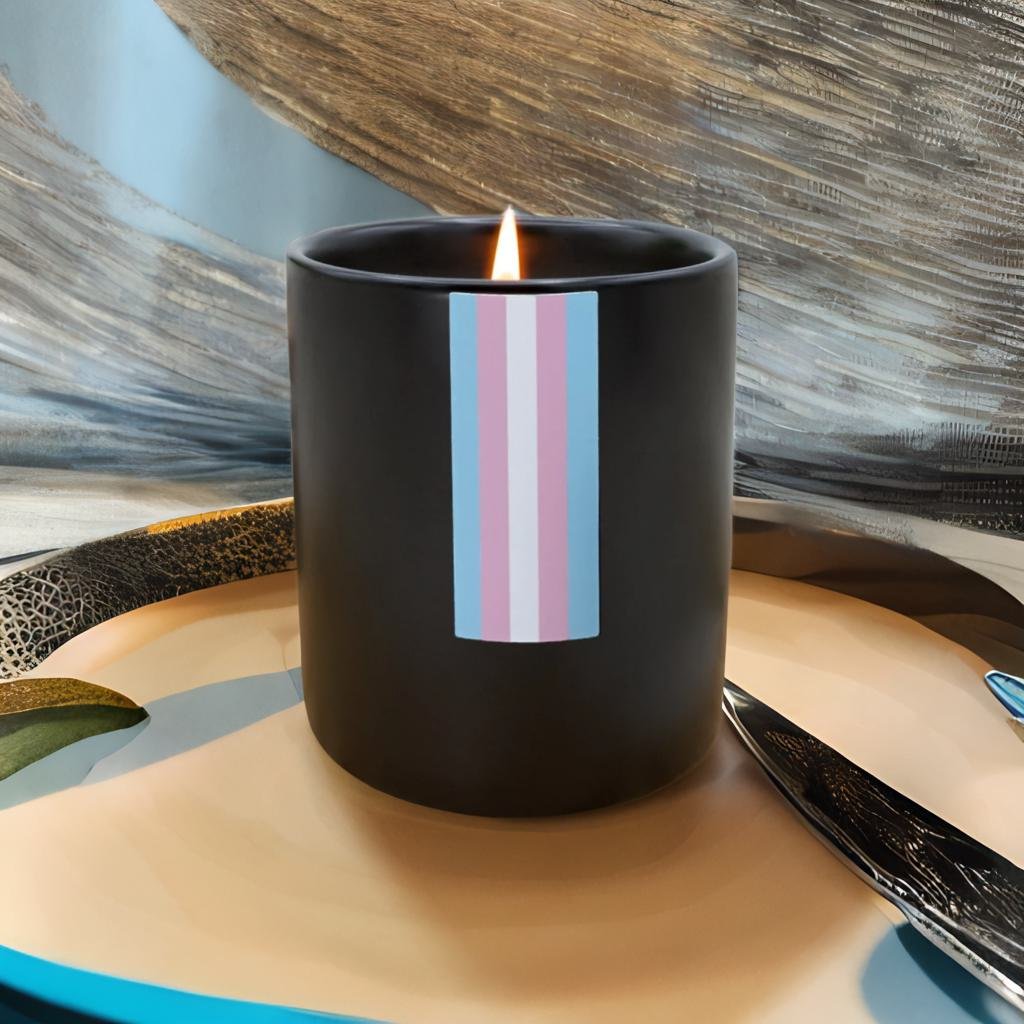 Transgender Pride Flag - Large candle