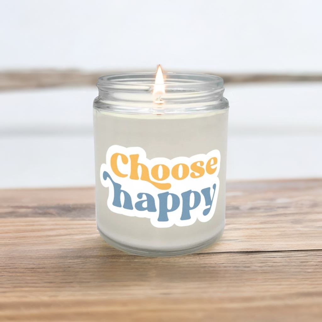 Choose Happy Candle
