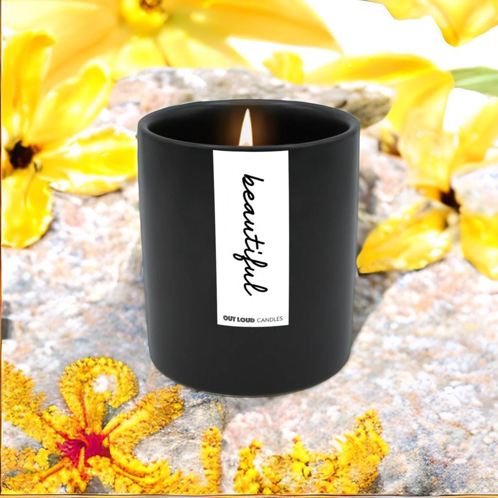 Beautiful Glass Candle