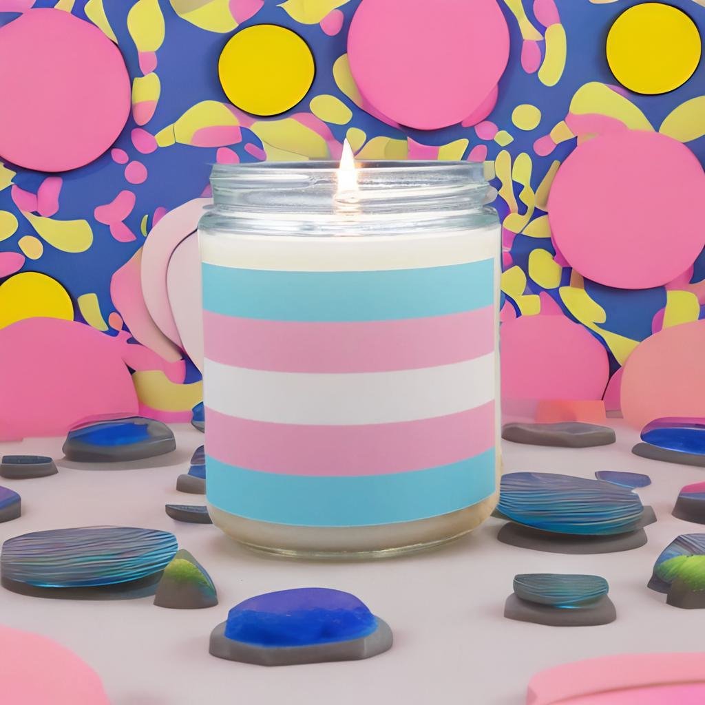 Transgender Pride Flag - Scented Candle