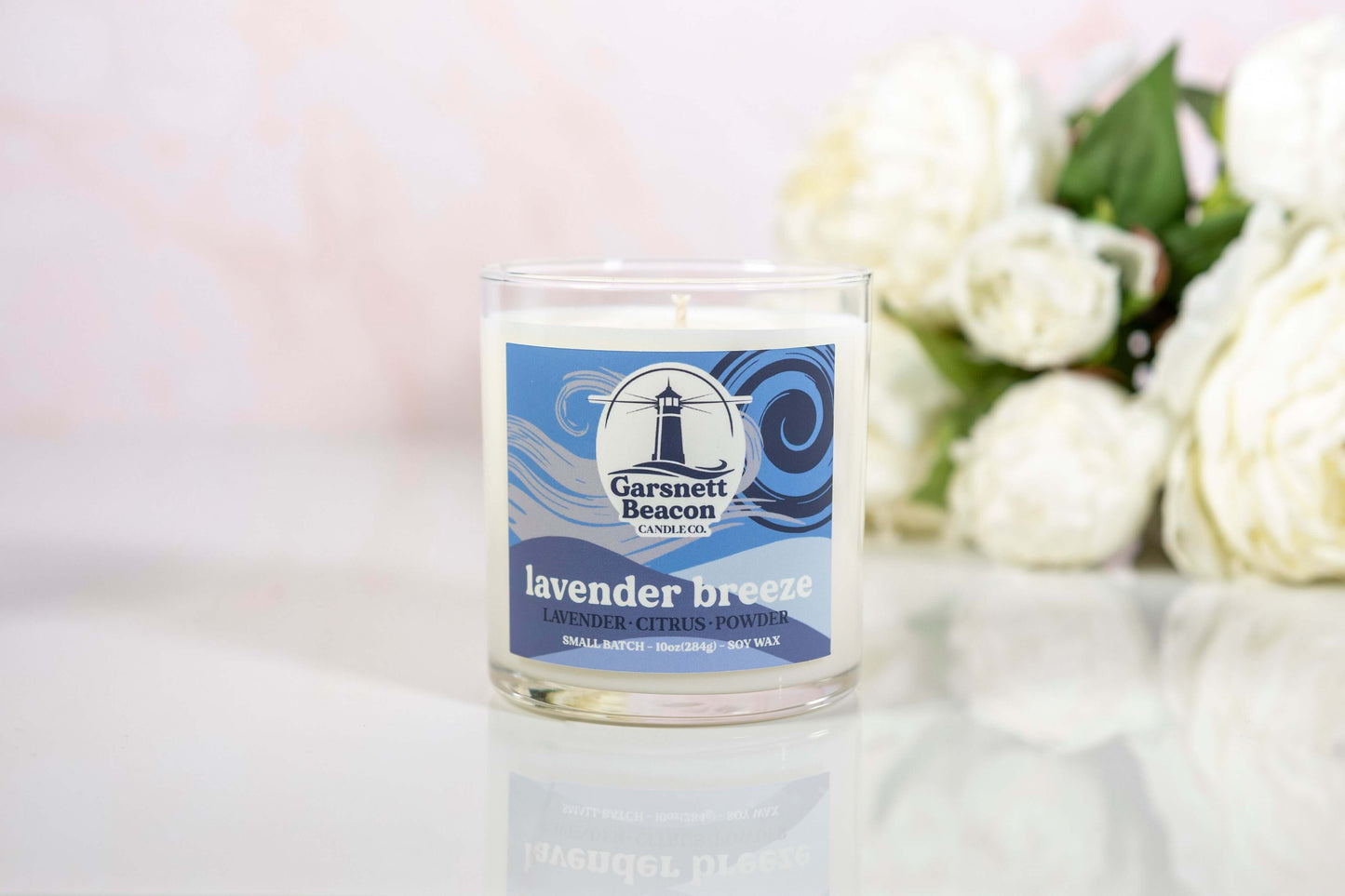 Lavender Breeze Glass Candle