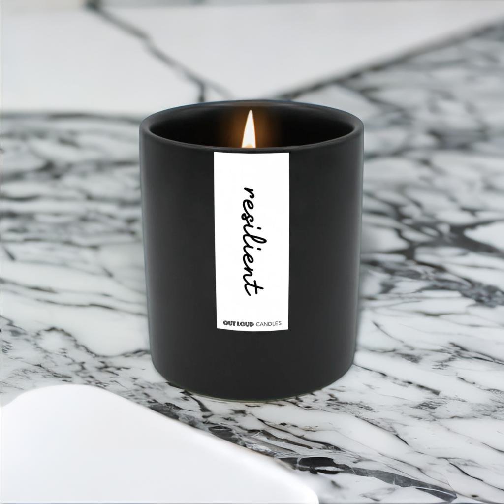 Resilient Glass Candle