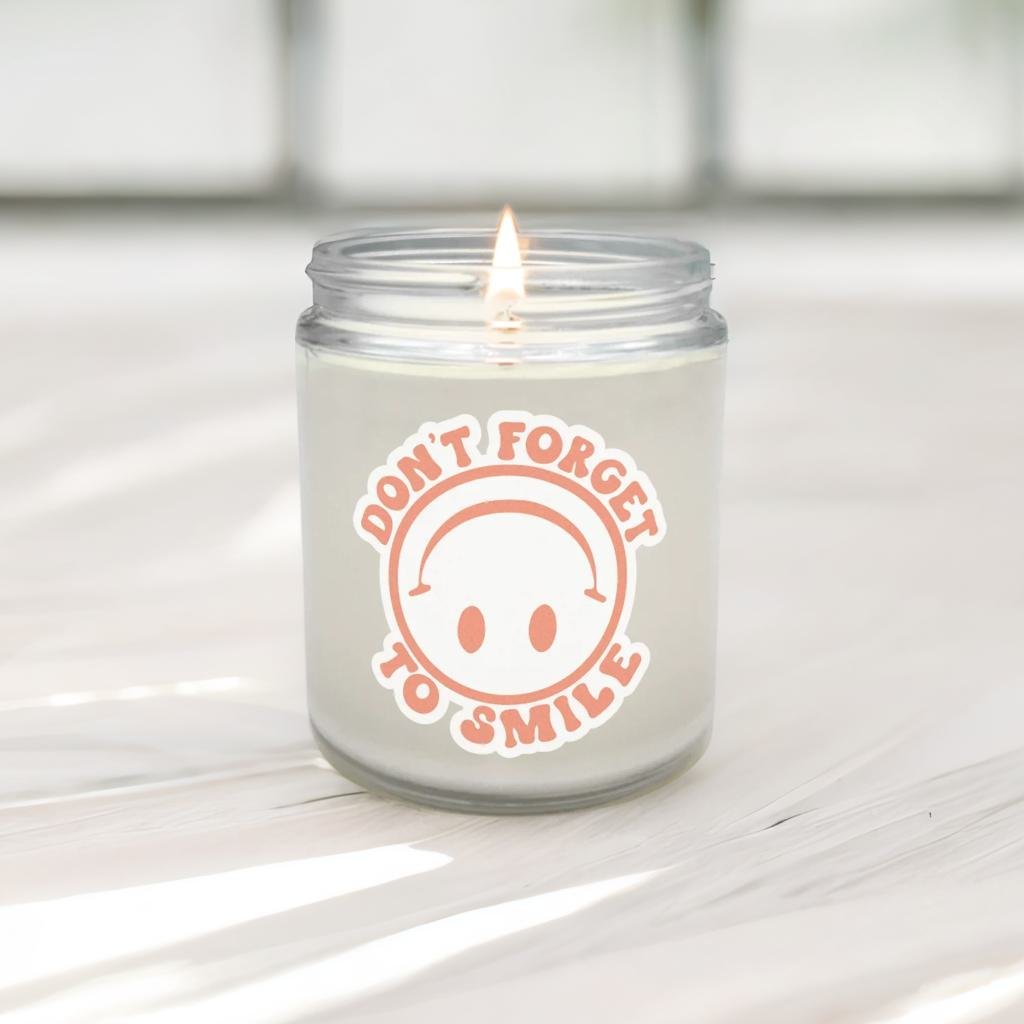 Don't Forget To Smile Candle