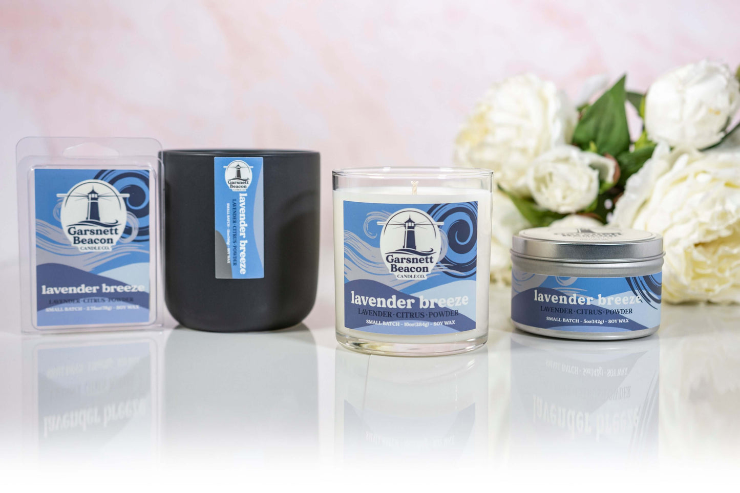 Lavender Breeze Glass Candle