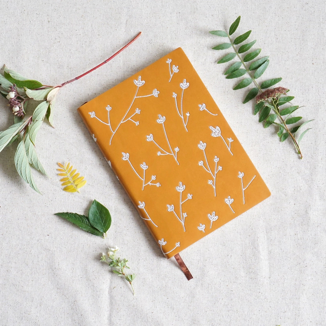 Journals - Embroidered - Orange