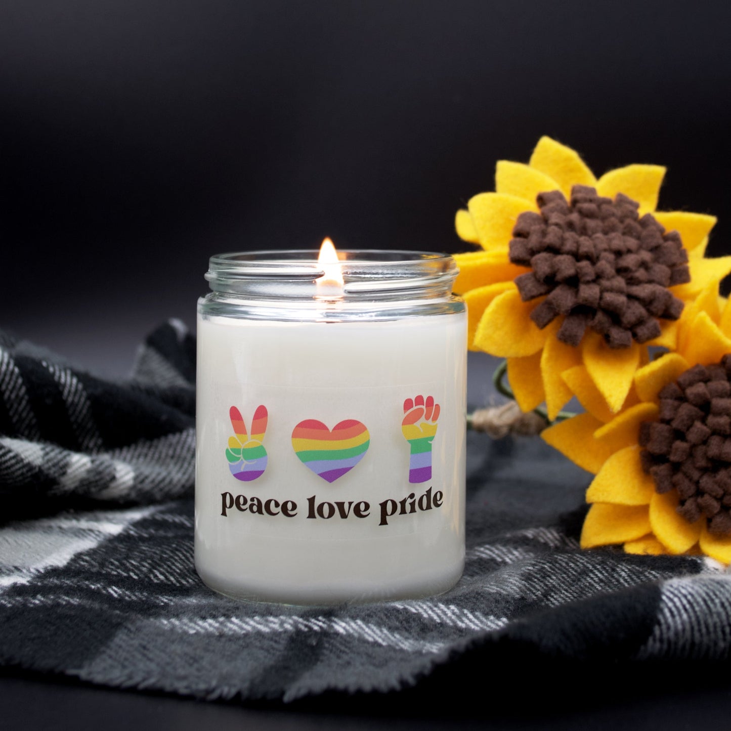 Peace Love Pride - Scented Candle