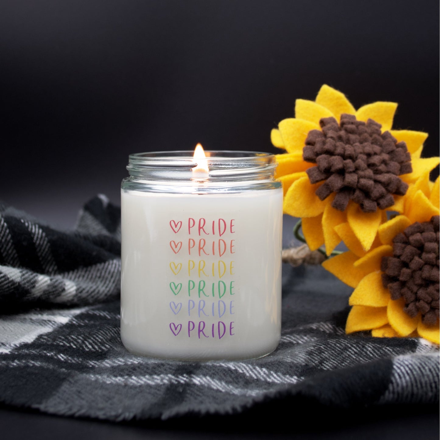 Pride - Script with Heart - Scented Candle