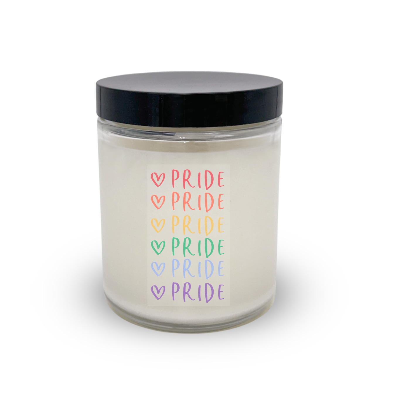 Pride - Script with Heart - Scented Candle