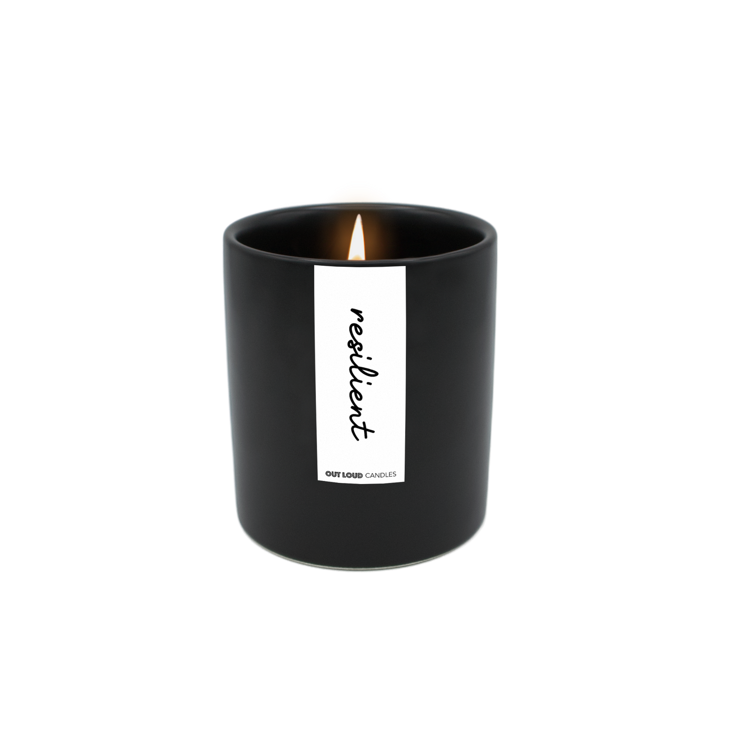 Resilient Glass Candle