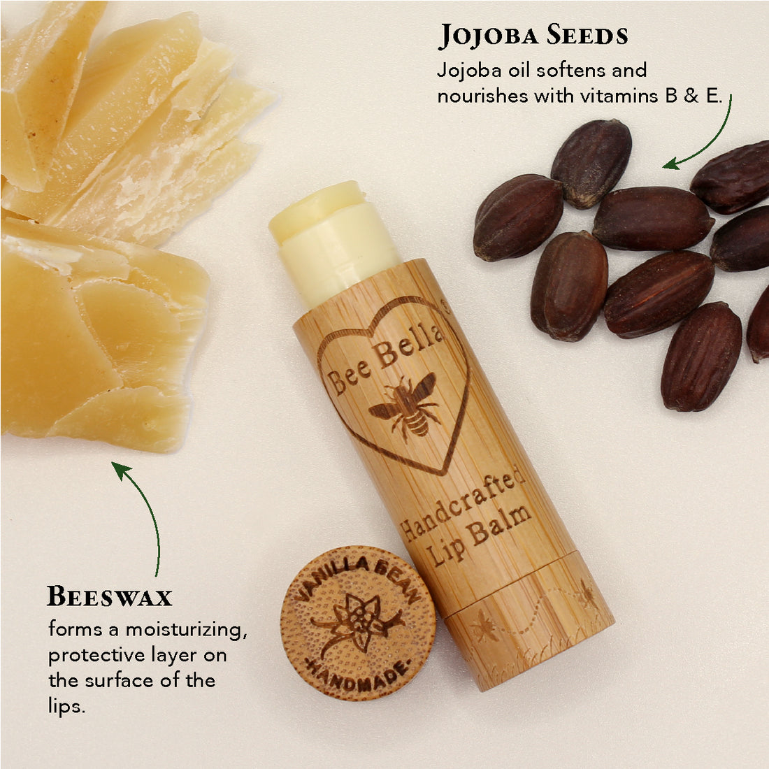 Bee Bella Lip Balm - Pomegranate & Mango