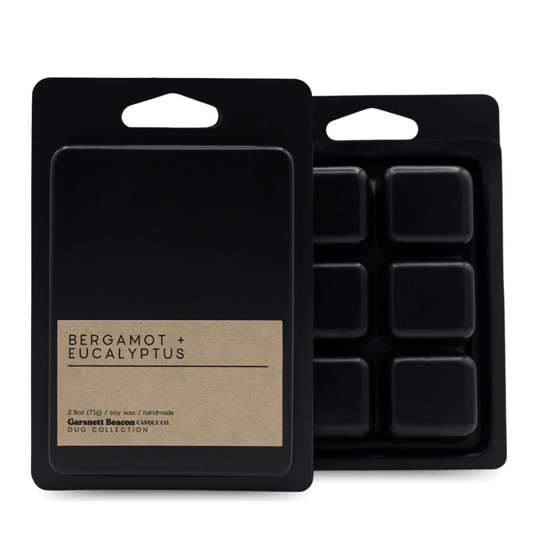 Bergamot + Eucalyptus Luxury Scented Wax Melt | Duo Collection by Garsnett Beacon