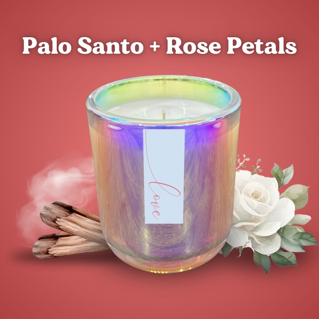 Palo Santo + Rose Petals - Valentine's Limited Edition Candle