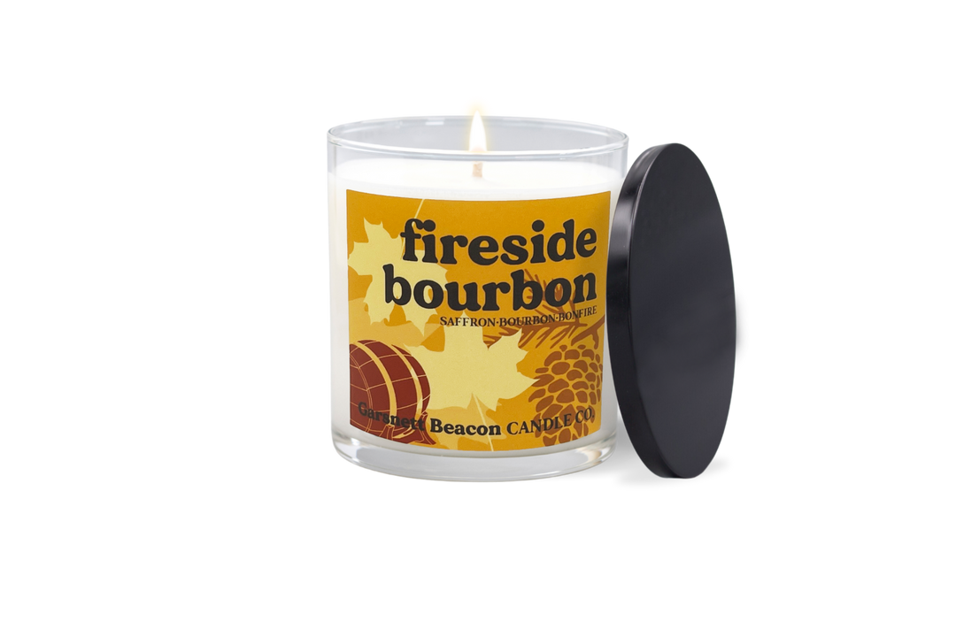 Fireside Bourbon Candle - Saffron, Bourbon, Bonfire Scent