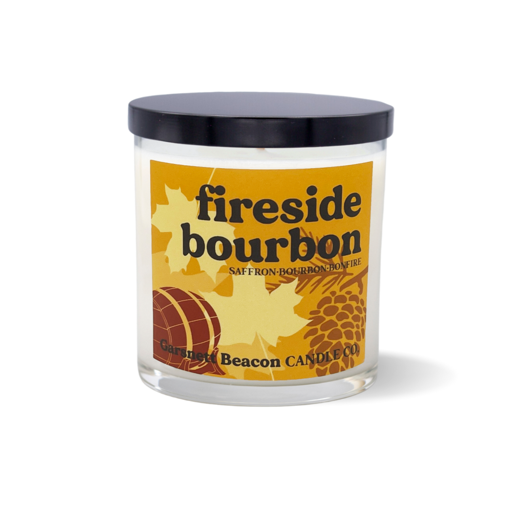 Fireside Bourbon Candle - Saffron, Bourbon, Bonfire Scent