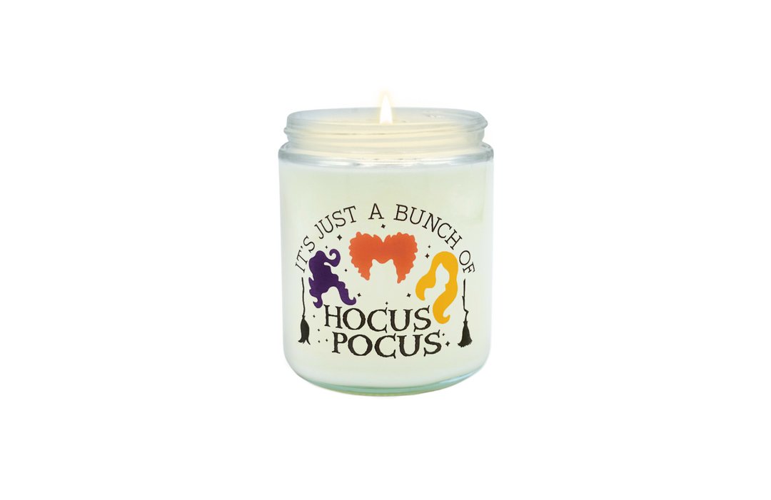 Hocus Pocus inspired Glass Candle