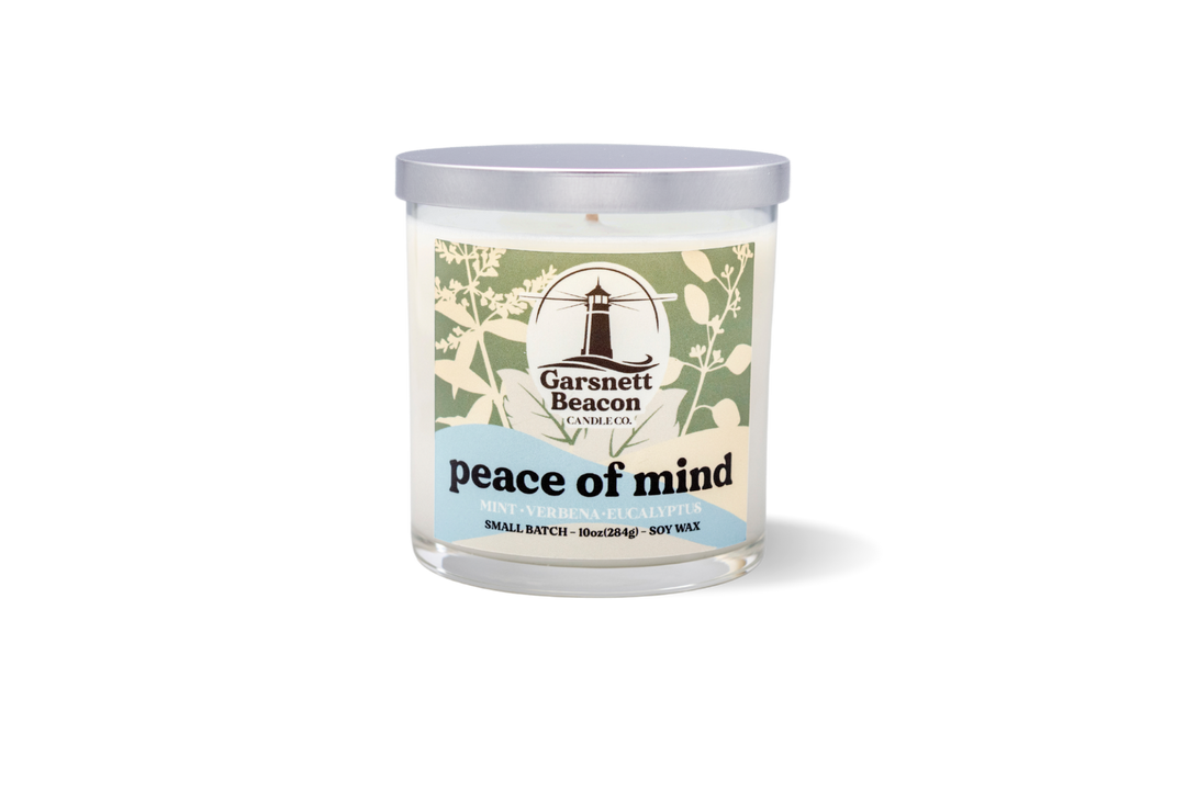 Peace of Mind Candle - Mint, Verbena, Eucalyptus Scent