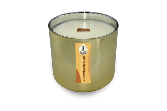 Snickerdoodle Gold Wooden Wick Candle