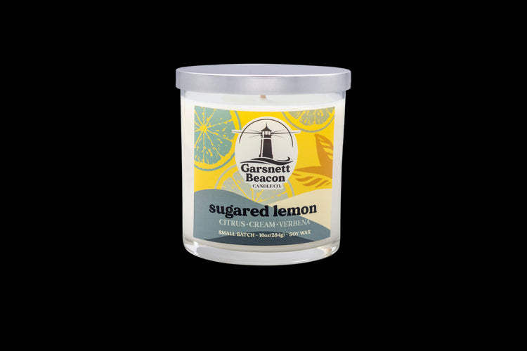 Sugared Lemon Candle - Citrus, Cream, Verbena Scent