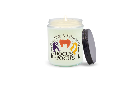 Hocus Pocus inspired Glass Candle